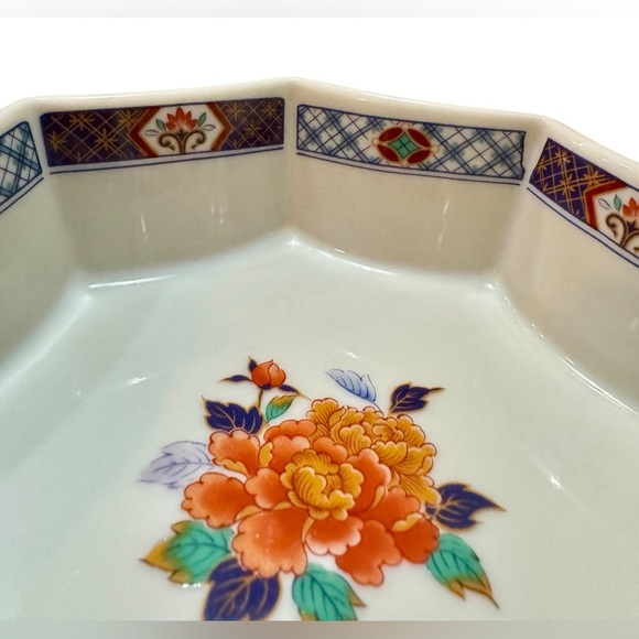 Vintage Gumps Kikun Ceramic Octagonal Bon Bon Coupe - Picture 11 of 12